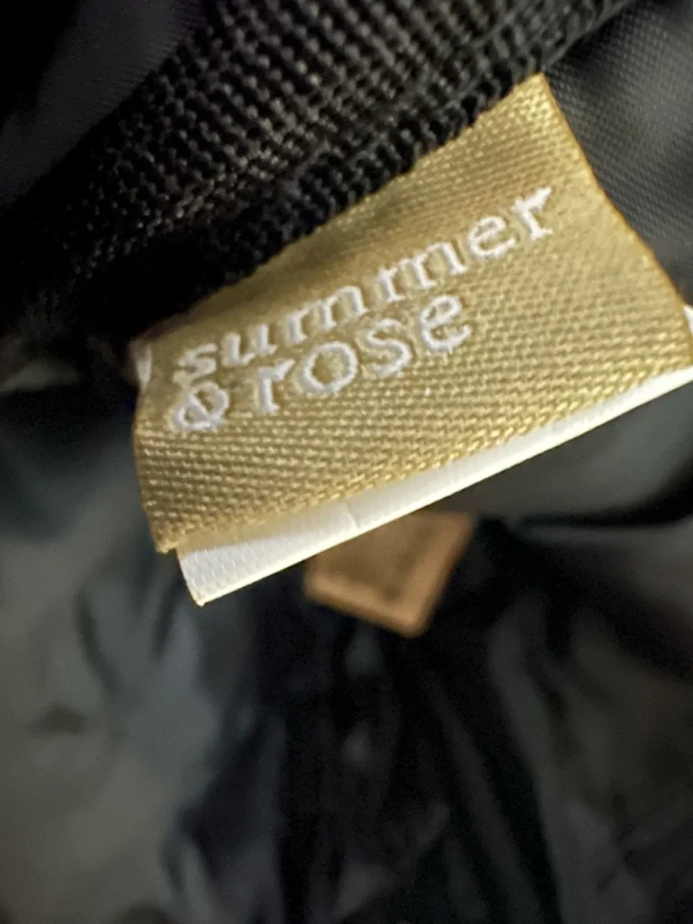 Summer & Rose Black Adjustable Belt Bag With Web Strap‎ New in Packaging